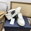 sy_no_1B926F5657BCFE3D39B531E9704BBDBC_0 Dior Off-White Leather Oblique Patch Low Sneaker