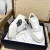 sy_no_1B926F5657BCFE3D39B531E9704BBDBC_6 Dior Off-White Leather Oblique Patch Low Sneaker