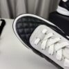 Chanel Quilted Calfskin & Suede Retro Trainer Black-White-Quilted-Calfskin