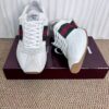 sy_no_1BFE7D7CDD4D40D3ABF30578A70CEB1A_6 Gucci Re-Web Sneaker in White Mesh & Suede with Green/Red Web Stripe