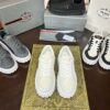 sy_no_1C40D928BAA547468CABBF707EBDF449_0 Prada Off-White Mesh Metal-Triangle Tread Platform Sneaker