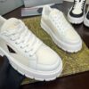 sy_no_1C40D928BAA547468CABBF707EBDF449_2 Prada Off-White Mesh Metal-Triangle Tread Platform Sneaker