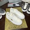 sy_no_1C40D928BAA547468CABBF707EBDF449_7 Prada Off-White Mesh Metal-Triangle Tread Platform Sneaker