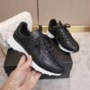 sy_no_1D482E6308BEACE629766C721B814D19_2 Chanel All-Black Leather Low-Top Sneaker with Tonal CC Logo and White Midsole