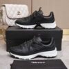 sy_no_1D482E6308BEACE629766C721B814D19_3 Chanel All-Black Leather Low-Top Sneaker with Tonal CC Logo and White Midsole