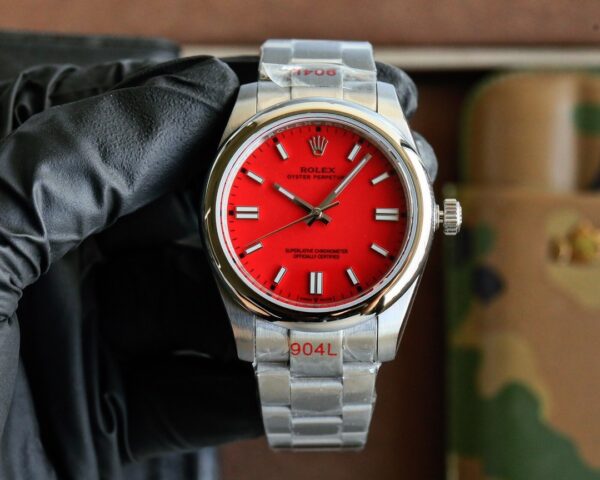Rolex smooth bezel Oyster style permanent movement automatic mechanical movement women's watch