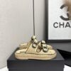 sy_no_1E3128F4A49E48E9990165A440A8193A_0 Chanel Beige Raffia Double-Strap Platform Slide Beige-Raffia-Slide