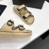 sy_no_1E3128F4A49E48E9990165A440A8193A_9 Chanel Beige Raffia Double-Strap Platform Slide Beige-Raffia-Slide