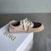 sy_no_1F567475C1E8C607C379AFB90C9D6D5D_2 Dior Taupe Suede Lace-Up Mary Jane Flat