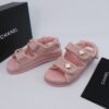 Chanel Shearling Sandal Baby-Pink