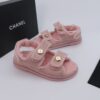 Chanel Shearling Sandal Baby-Pink