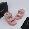 Chanel Shearling Sandal Baby-Pink