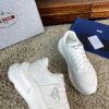 sy_no_20E0A942F8BDD7AF7176394FD51BF0D1_4 Prada White Leather Triangle Logo Thick-Sole Low-Top Sneaker