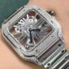 sy_no_22423DCA952AADFABAFA82696ACF0BF5_1 Cartier Shandushi series manual mechanical movement hollow dial stainless steel strap