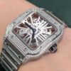 sy_no_22423DCA952AADFABAFA82696ACF0BF5_3 Cartier Shandushi series manual mechanical movement hollow dial stainless steel strap