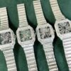 sy_no_22423DCA952AADFABAFA82696ACF0BF5_6 Cartier Shandushi series manual mechanical movement hollow dial stainless steel strap
