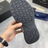 Prada Grey Leather Mesh-Spliced Chunky Low-Top Sneaker
