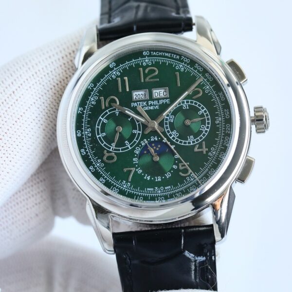 Patek Philippe Super Complex Function Timepiece Series Manual Mechanical Movement Waterproof Date Display Perpetual Calendar Moon Phase Timing Men's Watch Swiss Watch 41mm