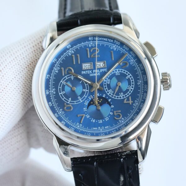 Patek Philippe Super Complex Function Timepiece Series Manual Mechanical Movement Waterproof Date Display Perpetual Calendar Moon Phase Timing Men's Watch Swiss Watch 41mm