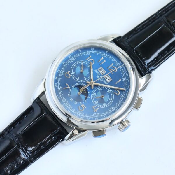 Patek Philippe Super Complex Function Timepiece Series Manual Mechanical Movement Waterproof Date Display Perpetual Calendar Moon Phase Timing Men's Watch Swiss Watch 41mm