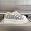 Dior Blue Oblique Canvas Platform Low-Top Sneaker