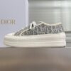 Dior Blue Oblique Canvas Platform Low-Top Sneaker