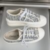 Dior Blue Oblique Canvas Platform Low-Top Sneaker