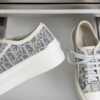 Dior Blue Oblique Canvas Platform Low-Top Sneaker