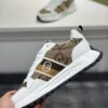 Gucci White GG Monogram Web Stripe Low-Top Sneaker