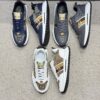 Gucci White GG Monogram Web Stripe Low-Top Sneaker