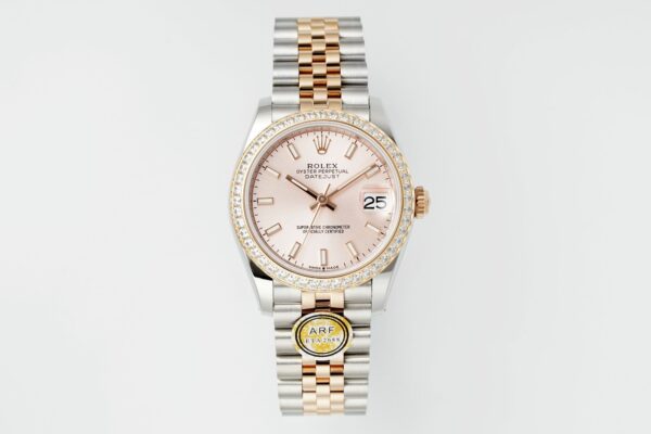 ROLEX Rolex Diamond Ring Women's Diary Series Automatic Mechanical Movement 100m Waterproof Women's Watch Swiss Watch 28mm