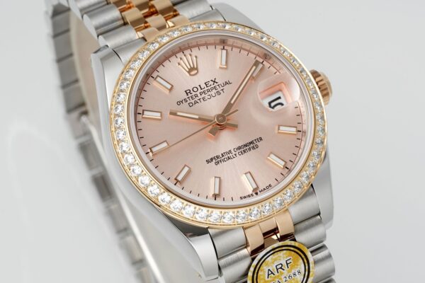 ROLEX Rolex Diamond Ring Women's Diary Series Automatic Mechanical Movement 100m Waterproof Women's Watch Swiss Watch 28mm