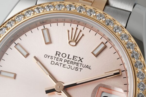 ROLEX Rolex Diamond Ring Women's Diary Series Automatic Mechanical Movement 100m Waterproof Women's Watch Swiss Watch 28mm