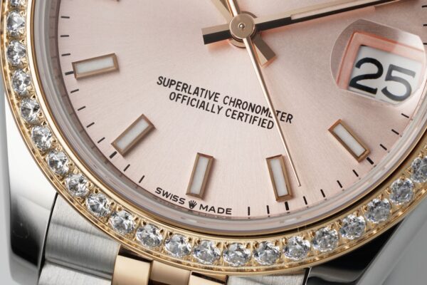 ROLEX Rolex Diamond Ring Women's Diary Series Automatic Mechanical Movement 100m Waterproof Women's Watch Swiss Watch 28mm