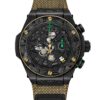 HUBLOT BIG BANG RELOADED series Bolt cooperation automatic mechanical movement 100 meter waterproof men's watch Swiss watch 44mm hollow dial ceramic case fabric nylon strap