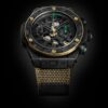 HUBLOT BIG BANG RELOADED series Bolt cooperation automatic mechanical movement 100 meter waterproof men's watch Swiss watch 44mm hollow dial ceramic case fabric nylon strap