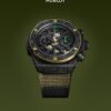 HUBLOT BIG BANG RELOADED series Bolt cooperation automatic mechanical movement 100 meter waterproof men's watch Swiss watch 44mm hollow dial ceramic case fabric nylon strap