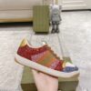 sy_no_27A03262C027658E1193E2784E402C6F_0 Gucci MAC8 Glitter & Crystal Low-Top Sneaker with Web Stripe