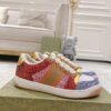sy_no_27A03262C027658E1193E2784E402C6F_1 Gucci MAC8 Glitter & Crystal Low-Top Sneaker with Web Stripe