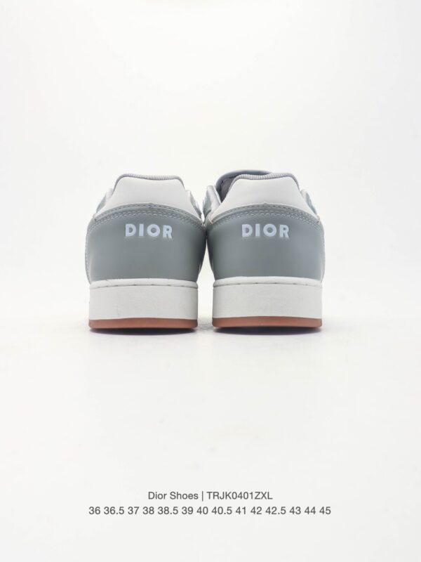sy_no_27B375169DC5B1897F6A3FAA4176BB92_4 Dior Grey White Leather Oblique Low Sneaker