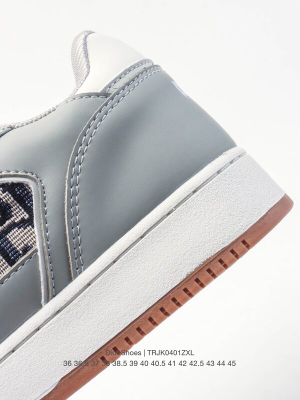 sy_no_27B375169DC5B1897F6A3FAA4176BB92_7 Dior Grey White Leather Oblique Low Sneaker
