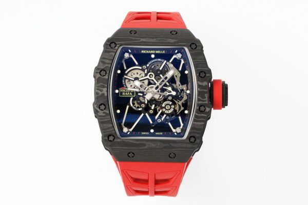 sy_no_27CB50187057351E2304E0C31A6F19CD_0 RICHARD MILLE automatic mechanical movement men's watch Swiss watch 4 hollow dial carbon fiber case