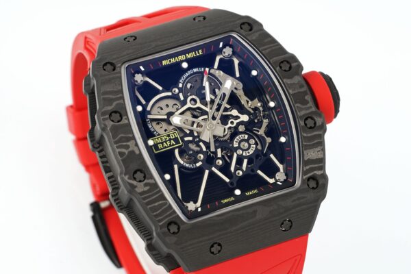 sy_no_27CB50187057351E2304E0C31A6F19CD_1 RICHARD MILLE automatic mechanical movement men's watch Swiss watch 4 hollow dial carbon fiber case