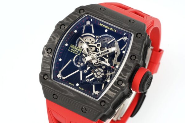 sy_no_27CB50187057351E2304E0C31A6F19CD_2 RICHARD MILLE automatic mechanical movement men's watch Swiss watch 4 hollow dial carbon fiber case