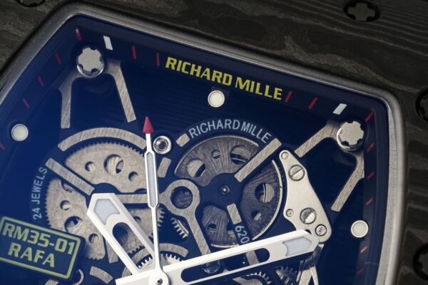 sy_no_27CB50187057351E2304E0C31A6F19CD_3 RICHARD MILLE automatic mechanical movement men's watch Swiss watch 4 hollow dial carbon fiber case