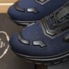 sy_no_27F4AE774F65BB26A23AE6FCA0A14517_5 Prada Navy Mesh Black Trim Triangle Trainer