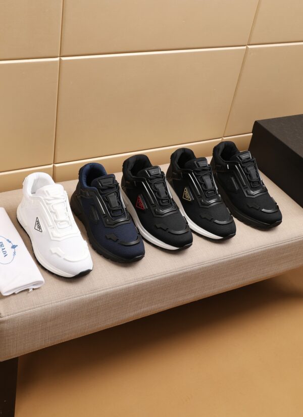 sy_no_27F4AE774F65BB26A23AE6FCA0A14517_8 Prada Navy Mesh Black Trim Triangle Trainer
