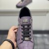 sy_no_2820A17D99C7BEFB02805F8CD876A192_4 Philipp Plein Purple Vintage Leather Metal-Logo Low-Top Sneaker