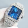 Cartier Shandushi series automatic mechanical movement Roman scale men's watch Swiss watch blue dial stainless steel strap