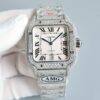 Cartier Shandushi series automatic mechanical movement Roman scale men's watch Swiss watch blue dial stainless steel strap
